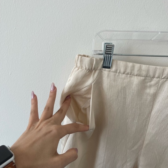 Zero+ Maria Cornejo Linen Pants Cream - Picture 3 of 8